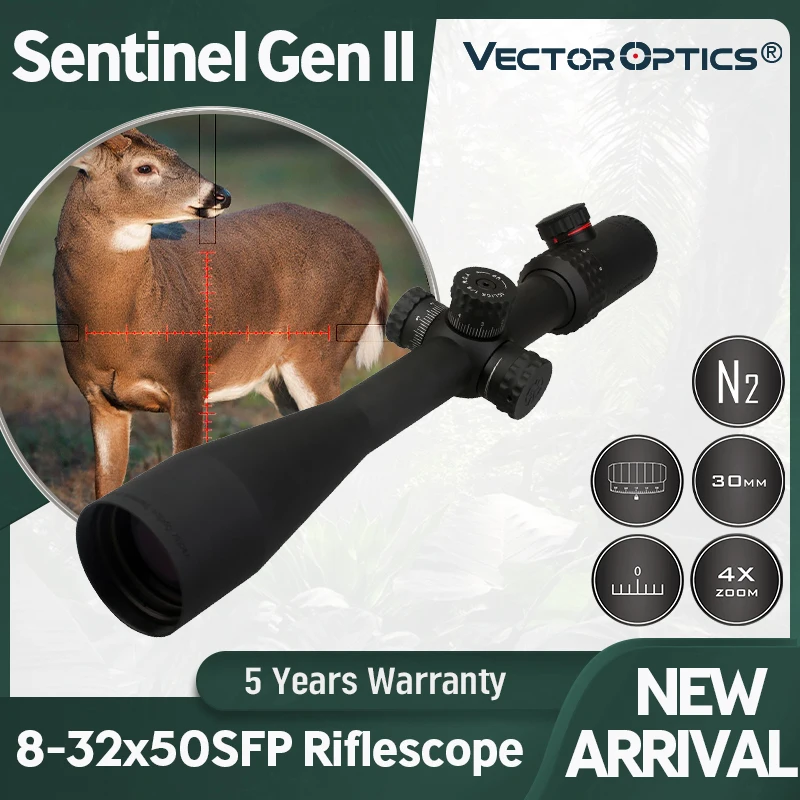Vector Optics Gen2 Sentinel 832×50 Tactical Rifle Scope Telescopic