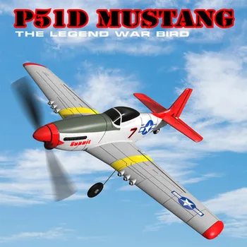 

New P51 2.4g Remote Control Mini Four-channel Emulator Fixed-wing Airplane Remote Control Foam Airplane One Piece Return 761-5
