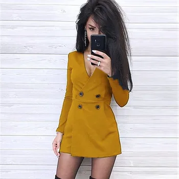 

Kancoold jumpsuit Women Causal Office V Neck Button Sexy Brick Solid Lady Bodysuit Short Playsuits new women jumpsuit 2020Apr1