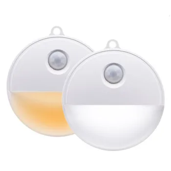 

Battery Powered Motion Sensor LED Night Light Stick-on Magnet LED Closet Cabinet Lights for Hallway Bedroom Kitchen Wall Light