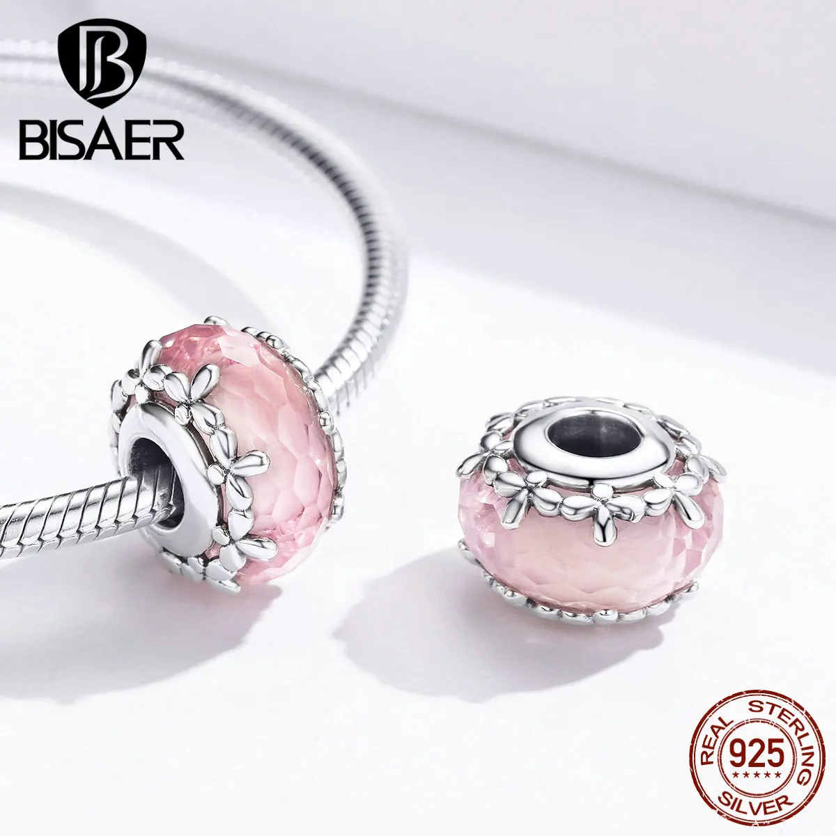 Европейские стеклянные бусы BISAER 925 пробы серебряные бабочки Звезда сердце стеклянные бусы, амулеты подходят браслеты серебро 925 ювелирные изделия Perles