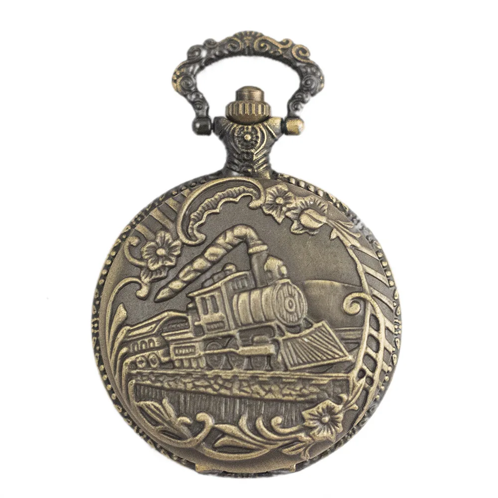 Карманные часы в античном стиле для мужчин и женщин черный полый чехол кварцевые