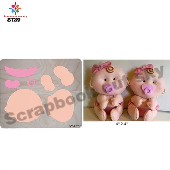 

Baby cutting die Sewing scrapbook Wooden mold parts Factory direct sales, support for customization S739