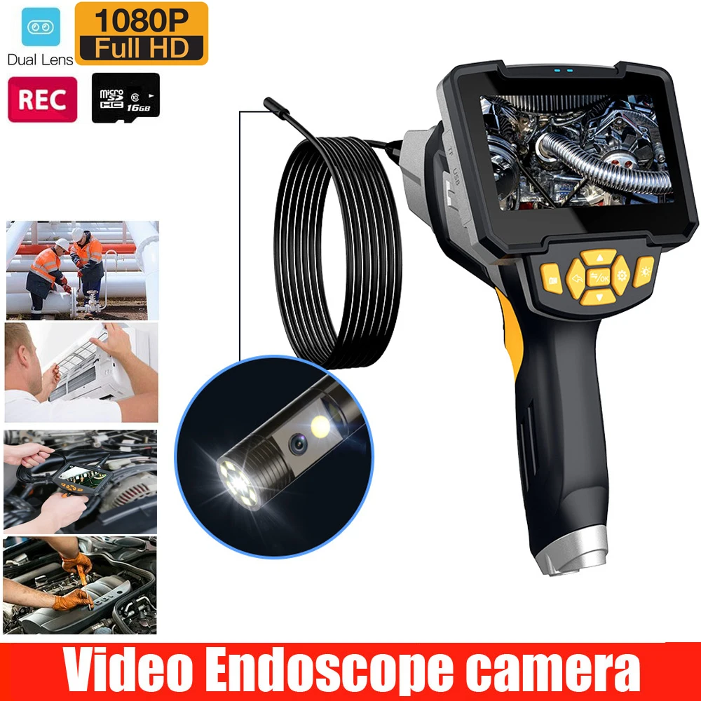 1M 8mm SemiRigid Tube 1080P Full HD for Industrial Endoscope