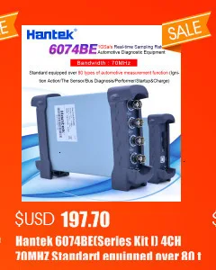 Hantek 6254BC PC USB осциллограф 4 CH 250MHz 1GSa/s функция записи и воспроизведения сигнала