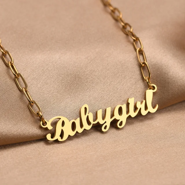 Vnox Customized Name Necklaces for 