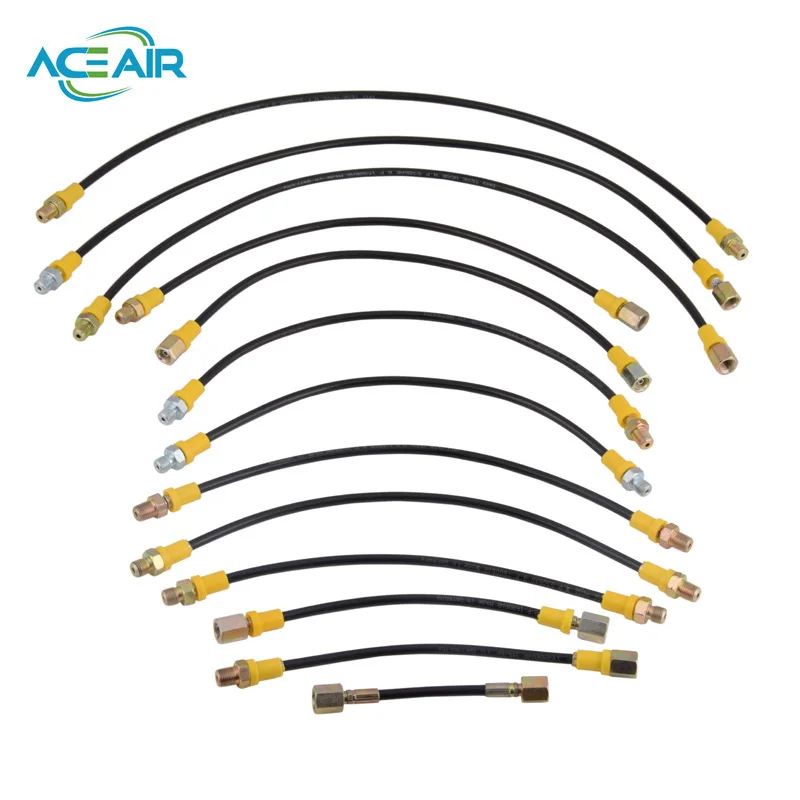 PCP Paintball High Pressure Hose Nylon Tube 300bar/4500psi HP Hoses 1/8NPT Female Connection 13cm Long paintball high pressure hose