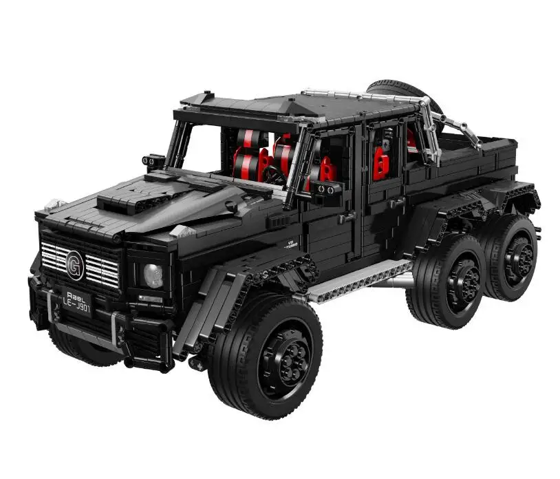 1:8 Technic MOC большой G63 RC Внедорожник 6x6 строительные блоки внедорожные транспортные средства Кирпичи DIY игрушки подарок для детей