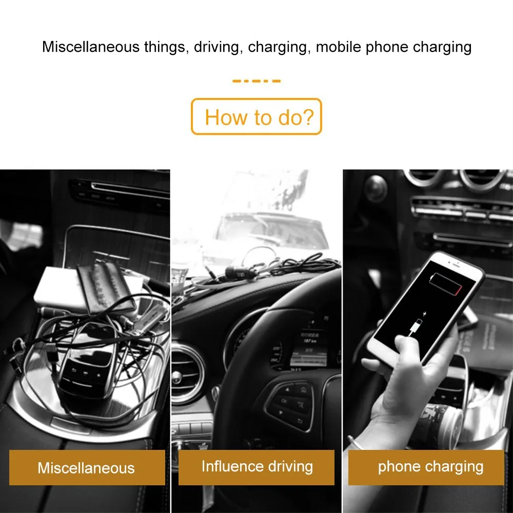 Автомобильное сиденье зазор двойная коробка для хранения точка дымоход двойной USB Автомобильное зарядное устройство для хранения многофункциональная большая емкость коробка для хранения