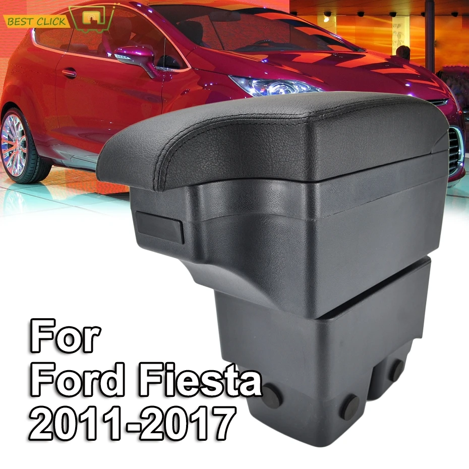 Für Ford Fiesta 2009-2017 Zentrum Center Console Storage Box