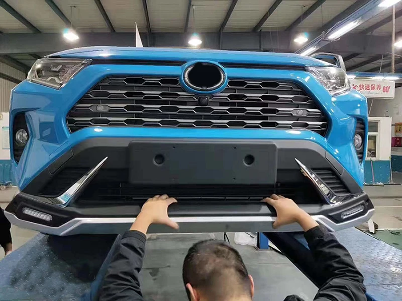 Комплект для защиты корпуса бампера Toyota RAV4 2020 защитная пластина переднего из АБС