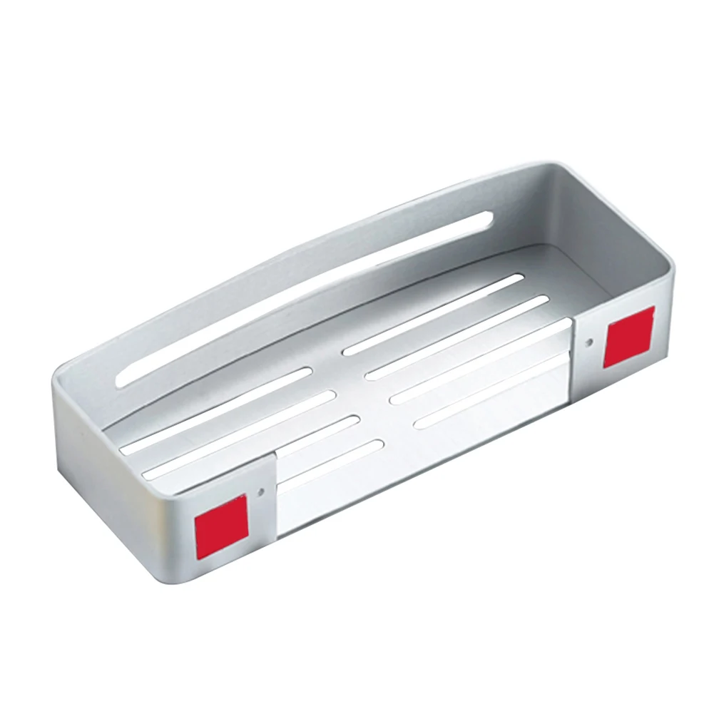Space Aluminum Hanging Bathroom Shelf Soap Storage Shower Home Accessories With Hooks Wall Mounted Organizer Shampoo Holder