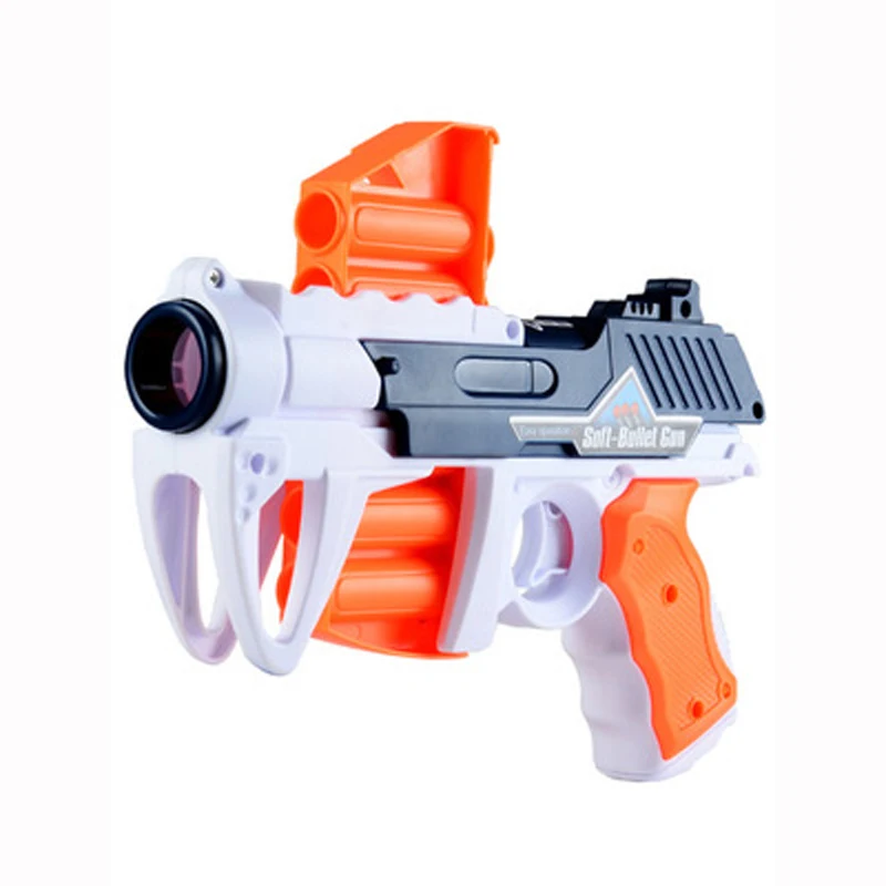 Ручная Мягкая Пуля костюм 6 пуль Nerf пули большой дальности игрушечный пистолет Дротика бластер игрушки подарок на день рождения для детей J0253 - Цвет: Белый