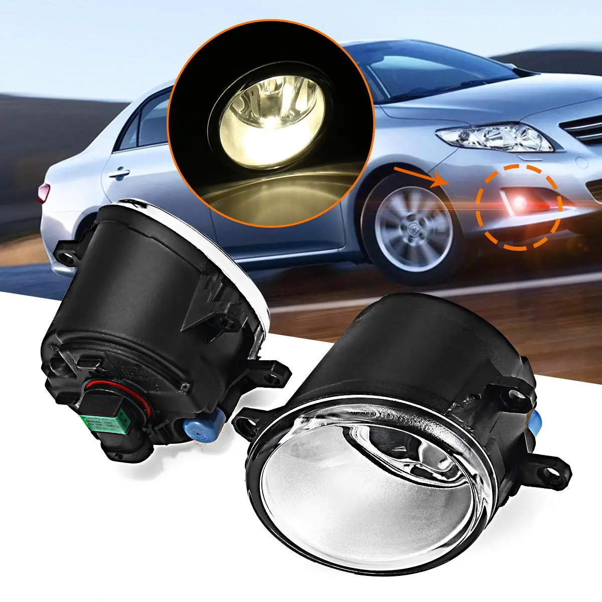 Пара 55 Вт 12 В Автомобильные передние противотуманные фары для Toyota Corolla Yaris Camry 2007-2012 для Lexus RX450h CT200h 2008-2012 с лампами H11