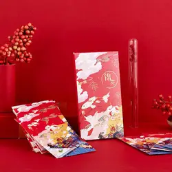 Китайский новый год удача Фортуна красный пакет Hong Bao для весеннего фестиваля Baby Born красный Карманный мешок