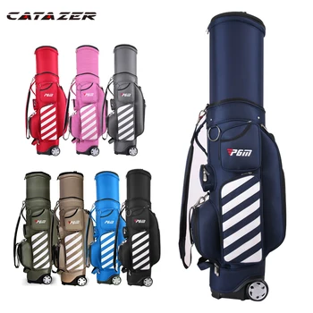 

Golf Standard Bag Adjustable Men Golf Air Bag Women Telescopic Ball Bag Baldric Pulley Multi-function Cover with Hard Shell