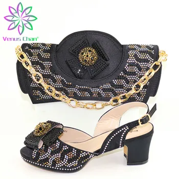 

New Arrival African Shoes and Bag Set for Party Italian Wedding Shoe and Bag Set for Party In Women Plus Size Shoes Women Heel