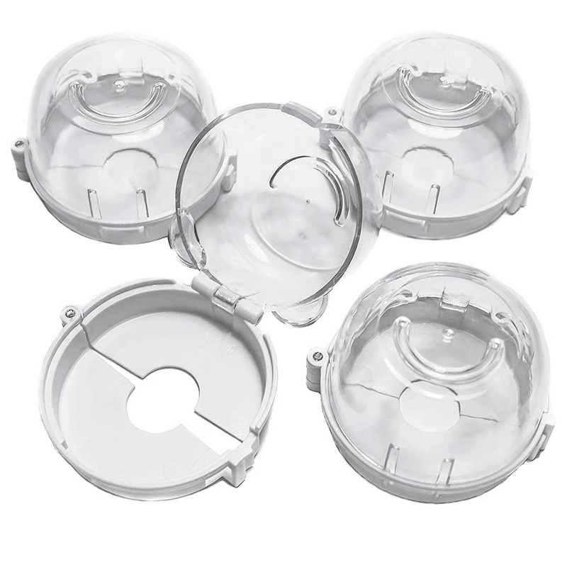 

HHO-Clear Safety Oven Knobs Cover 4 Pack - Baby Proofing Protection Lock for Ovens/Stoves When Kids, Children, Toddler Around -