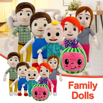 

15-33cm Cocomelon Plush Toy Cartoon Tv Series Family Cocomelon Jj Family Sister Brother Mom And Dad Toy Dall Kids Chritmas Gift
