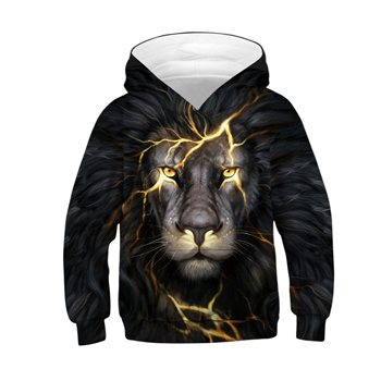 Year 3D Print Wolf Girls And Boys Hoodies Teenagers Oversized Spring Autumn Sweatshirt for Boy Kids Children Clothes