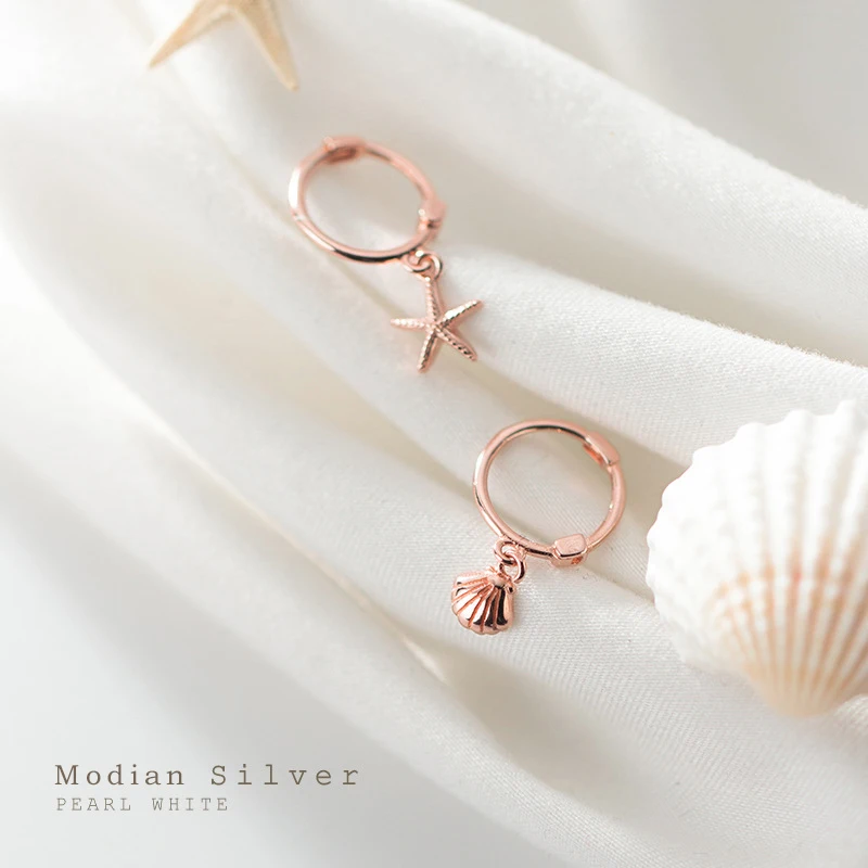 Modian новый 925 стерлингового серебра роскошный Морская звезда оболочка