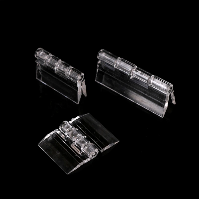 10Pcs/Lot Plastic Folding Hinges Transparent Hinge Durable Clear Acrylic Hinge Tools cabinet door hinges,furniture hinge,cabinet hinges,stainless steel door hinges,wooden box hinge,brass hinges,bronze butterfly hinges