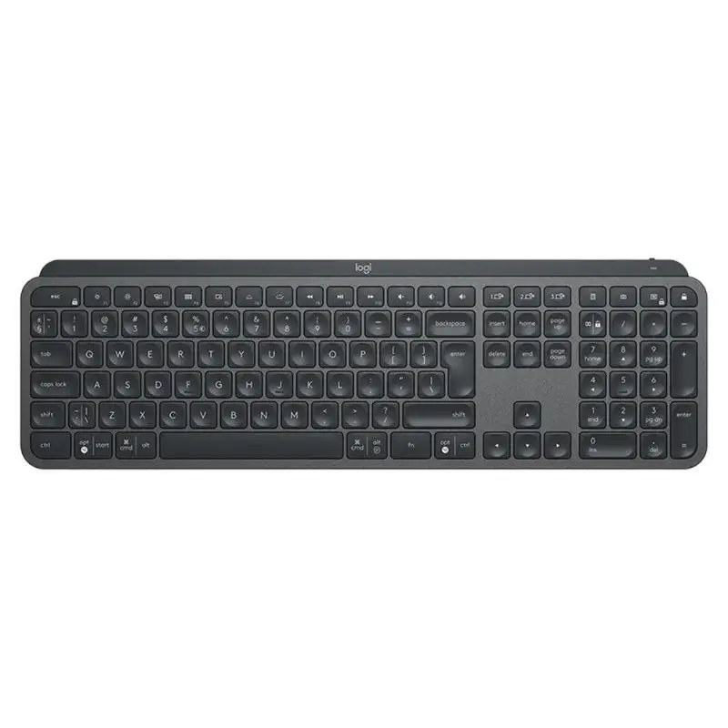 Клавиатура logitech MX Keys, 2,4 ГГц, Bluetooth, двойной режим подсветки, перезаряжаемая, легко переключаемая, для домашнего офиса, 109 клавиш, беспроводная клавиатура