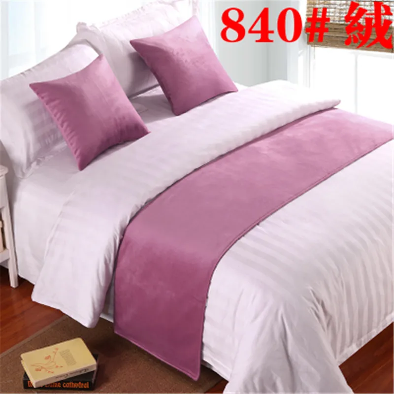 color12 Cilected однотонные Цвет защитное покрывало мягкий бархат кроватные бегунки пледы дома, отеля, Спальня бегунов Кровать хвост полотенце, постельное белье Декор - Цвет: color12