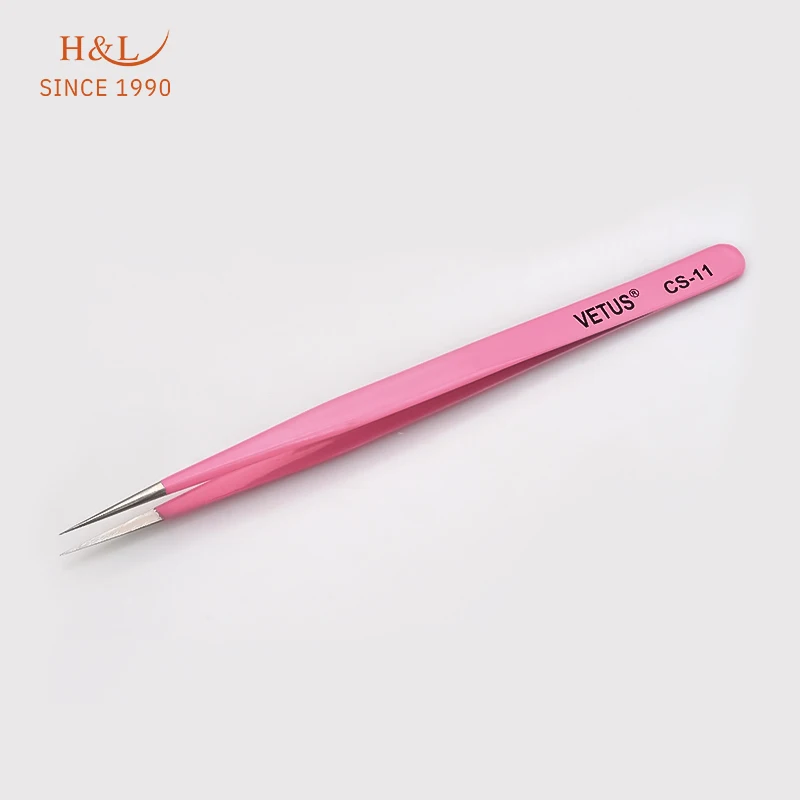 H&L SINCE 1990 High Quality professional for Lashes Eyelash Extension Tweezers Tweezers mix CS