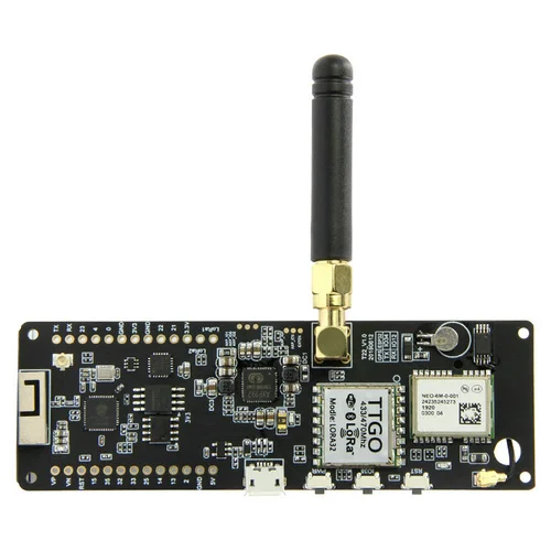 T-Beam 868 МГц/915 МГц/433 МГц TTGO ESP32 WiFi беспроводной Bluetooth модуль gps NEO-6M SMA LORA 32 18650 Держатель батареи - Цвет: 433MHZ