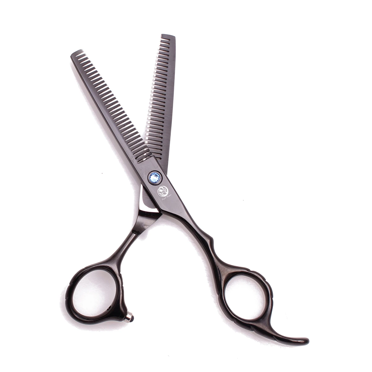 Профессиональные Парикмахерские ножницы с двухсторонними зубами фиолетовые