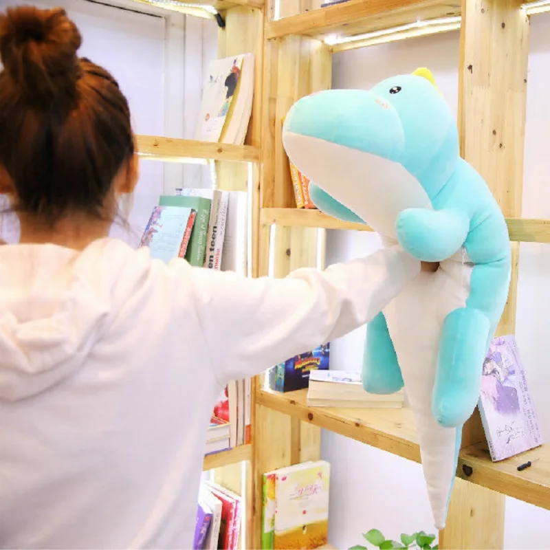 Huggable Новинка большой размер длинный милый динозавр плюшевая игрушка мягкие