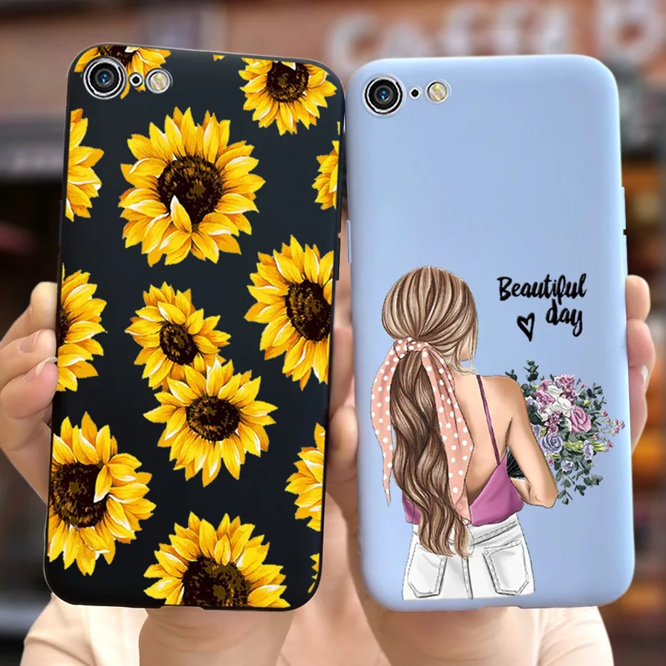 Meisjes Zonnebloem Cover Voor 6 6S 6 Case Soft Silicone Back Cover Voor Iphone 6 6S IPhone6 Plus Telefoon Gevallen| | - AliExpress