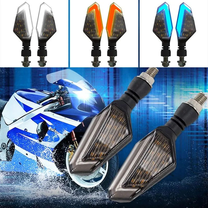 

2pcs 22LED Dual-Use Turn Signal Light Super Bright Replacement Signal Lamp Universal Refit Turn Signal Motorbike