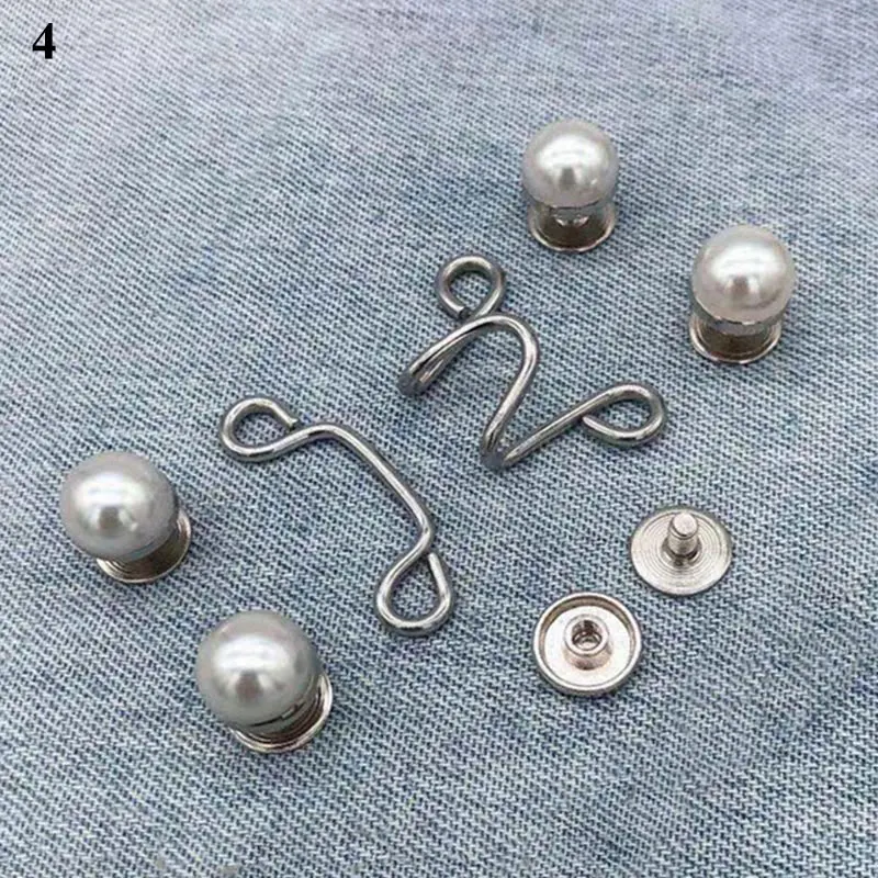 1set Snap Fastener Metal Pants Button Extender Adjustable Free Sewing Buttons for Clothing Jeans Retractable Waist Button Buckle bulliant belt Belts