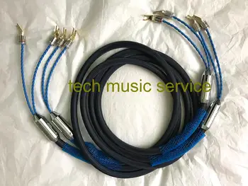 

Hi-End tech music service - Alloy Gold-Silver speaker cable (Banana / spade) without box