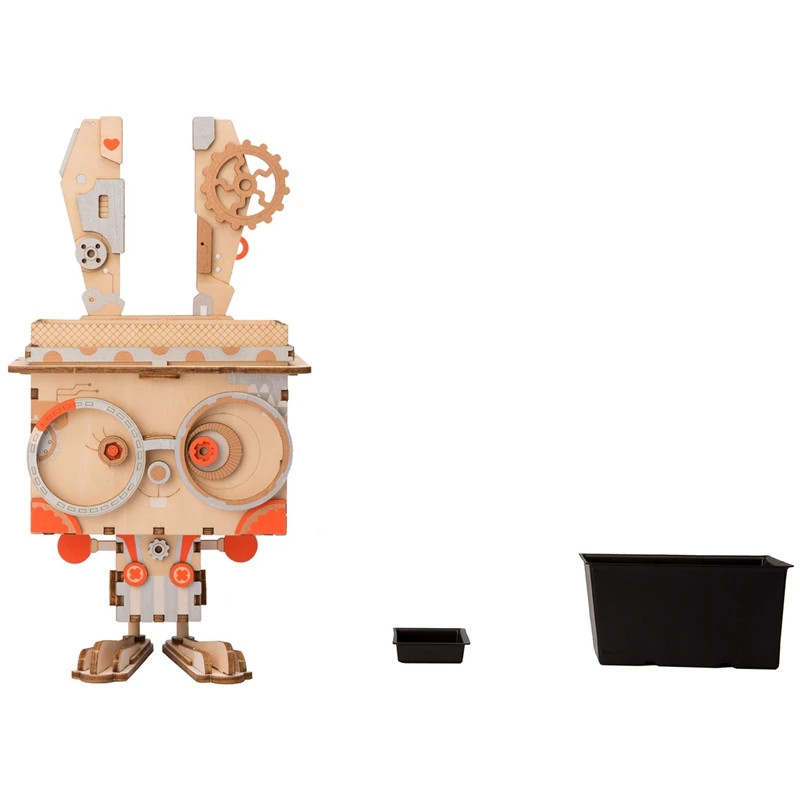Robotime 3D деревянный кролик игра-головоломка Креативный цветочный горшок коробка для хранения держатель ручки Модель Строительный комплект Детские игрушки для взрослых FT741