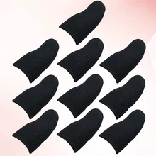 

10 Pcs Practical Finger Sleeve Screen Touch Breathable Game Finger Cover Elastic Finger Cot Anti-Sweat Thumb Fingers Protector