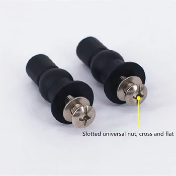 

Toilet fixing Bolt setsToilet Cover Fixing Screw Set Expansion Bolt Nut Bathroom Accessories parts Nylon Expansion Plug