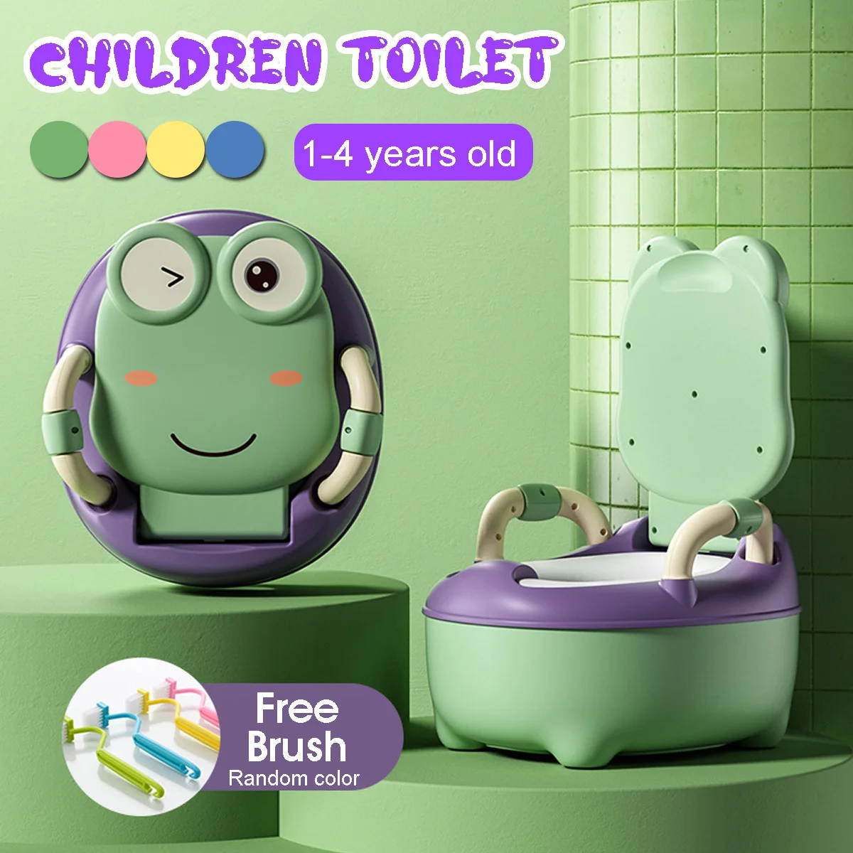 Inodoro grande de dibujos animados para bebé, orinal de viaje portátil para bebé, olla de entrenamiento para niña y niño, orinal, asiento para baño infantil, inodoro para niño