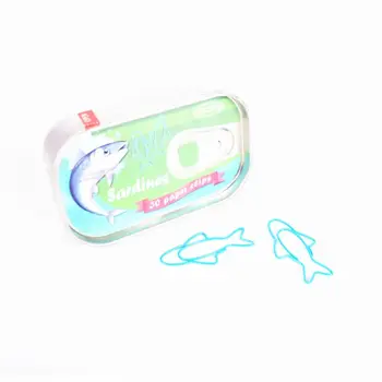 

Sardines Paper Needle Paper Clip 30 Clips Metal Bookmark Befriend Metal Fish Paper Clip Q6PA