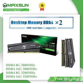 

MAXSUN Ram DDR4 8GB 16GB Memory 3200MHz 3000MHz Lifetime Warranty Memoria Rams DDR4 1.2V 288Pin Interface Type Desktop dimm