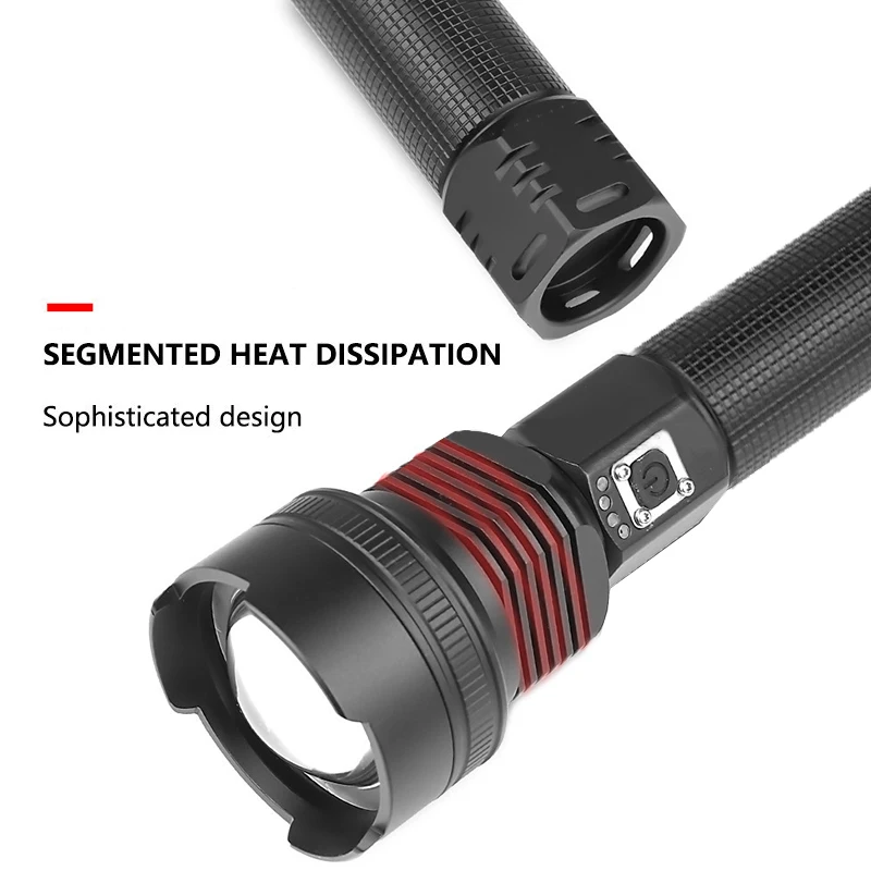 1500 Lumens XLamp XHP50 Most Powerful LED Flashlight USB Zoom Torch XHP50 18650 26650 Rechargeable Battery Flashlight