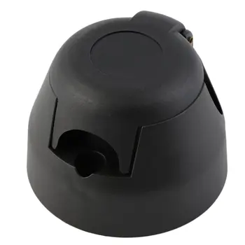 

7 Pins 12n Black Plastic Trailer Caravan Car Towing Electrics Plug Socket Towbar New Dropping Shipping