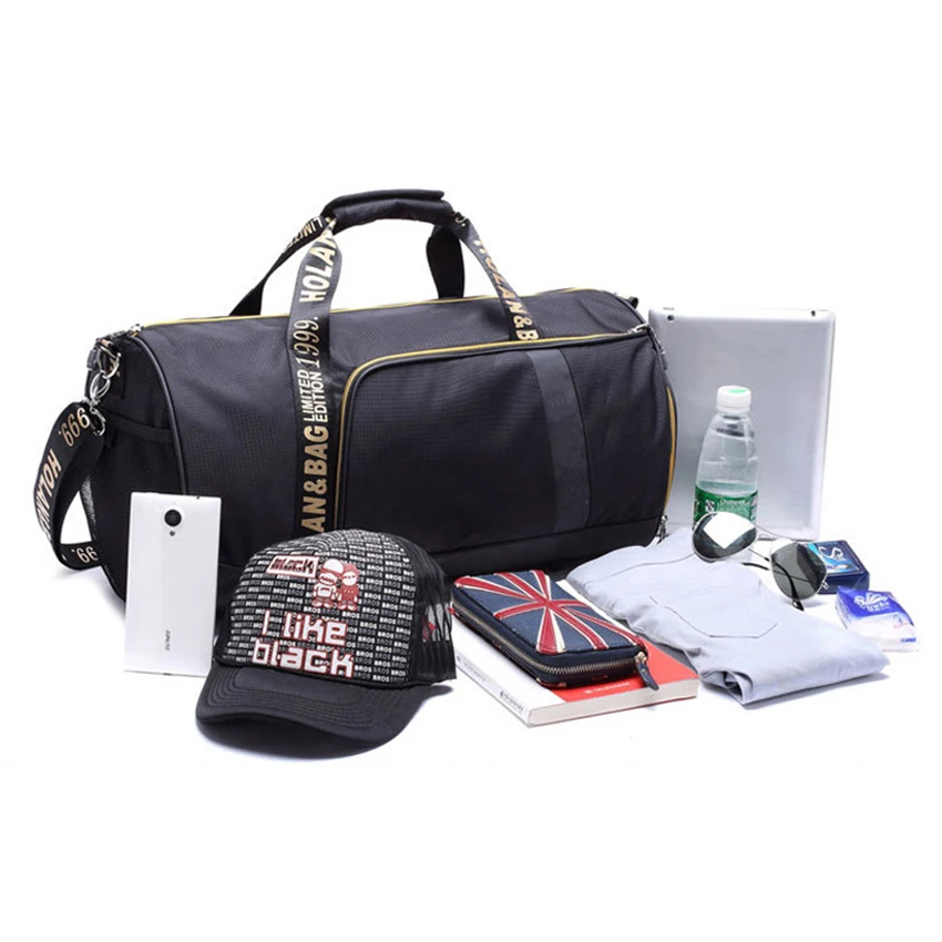 Goede ROEGADYN Outdoor Sport Tassen Voor Vrouwen Fitness Waterdichte Sport Zakken Droog Nat Gescheiden Kleine Sporttas Schoenen Compartiment Handtas