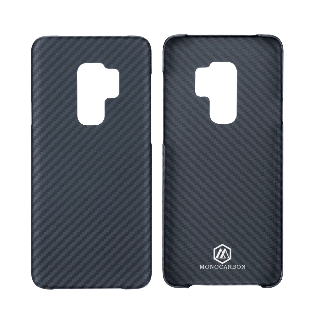 MONOCARBON чехол из арамидного волокна для samsung S9 S9 Plus, чехол с узорами из тонкого углеродного волокна, пуленепробиваемый материал