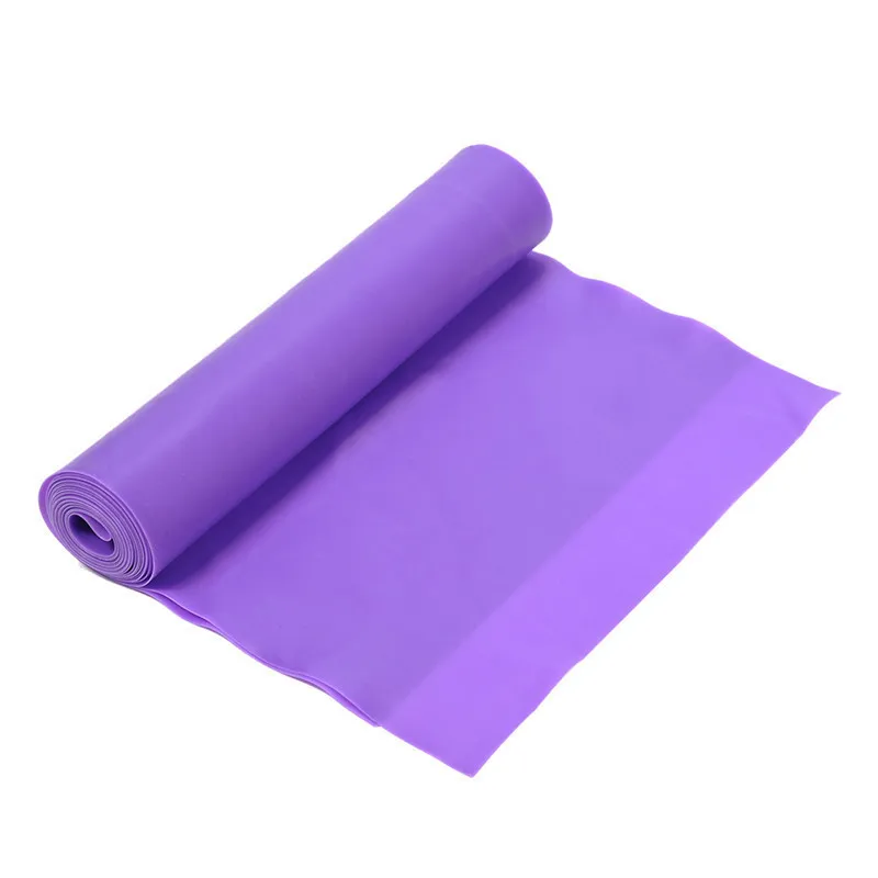 Yoga Pilates Stretch Resistance Band Exercise Fitness Band Training Elastic Exercise Fitness Rubber 146cm High Quality