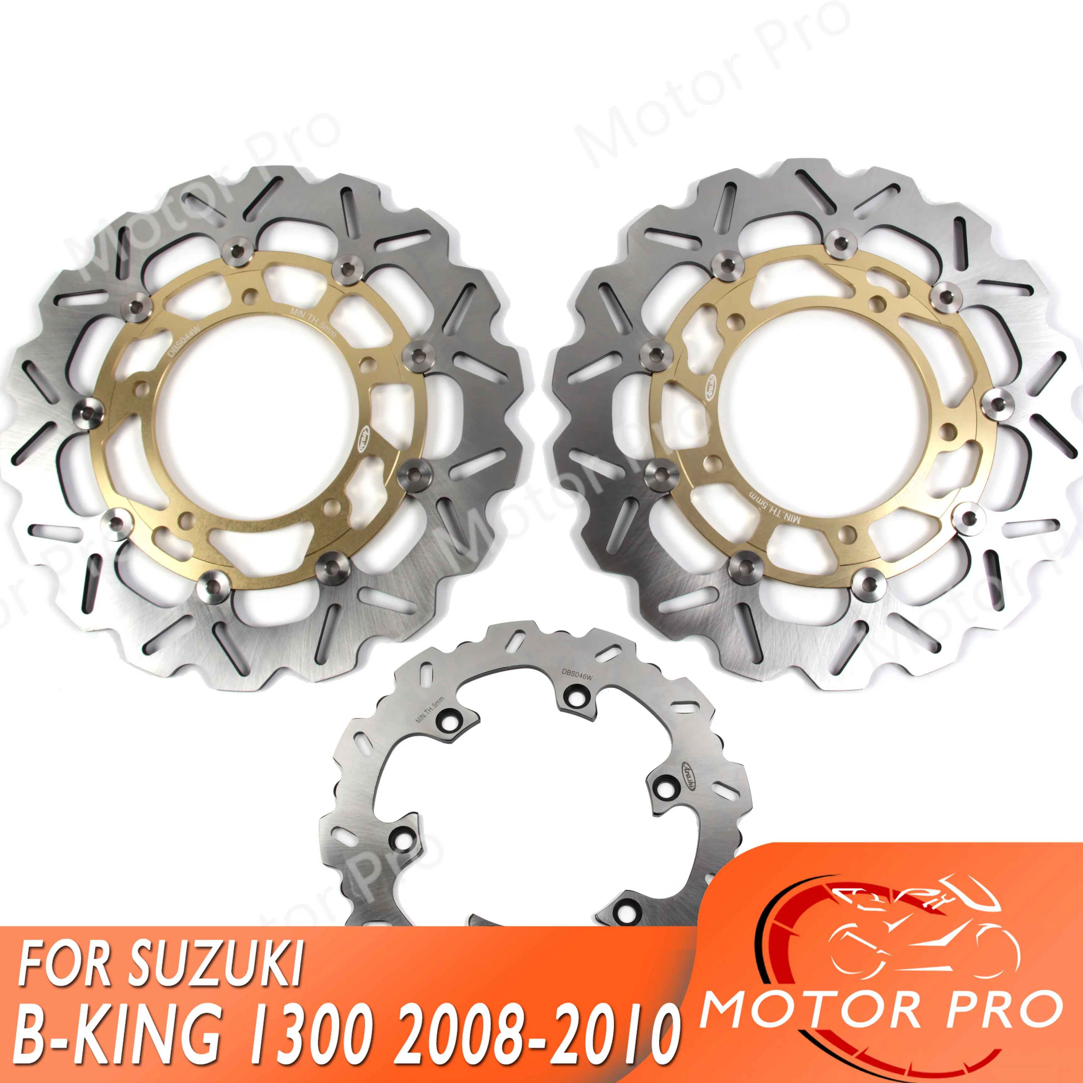 

For SUZUKI B-KING 1300 2008 2009 2010 Front Rear Brake Disc Disk Rotor Kit GSX R GSX-R GSXR GSX1300R Hayabusa 2013 2014 2015