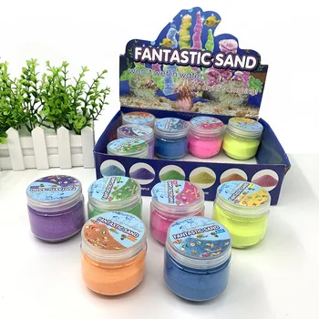 

Hot-Selling New Toy Magic Sand Children's Sand Magic That Doesn't Get Wet When Put Into Water 6 Kinds Of Color