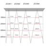 Theater Stage Zoom Spotlights, LED Focus Logo Projector Track Lights,Industrial Gobo Lights for Company Restaurant Store Wedding 4
